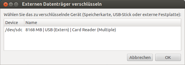 Datenträger auswählen